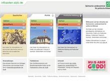 Tablet Screenshot of infoseiten.slpb.de